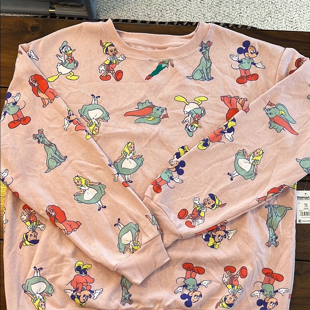 Pink Disney Character Sweatshirt